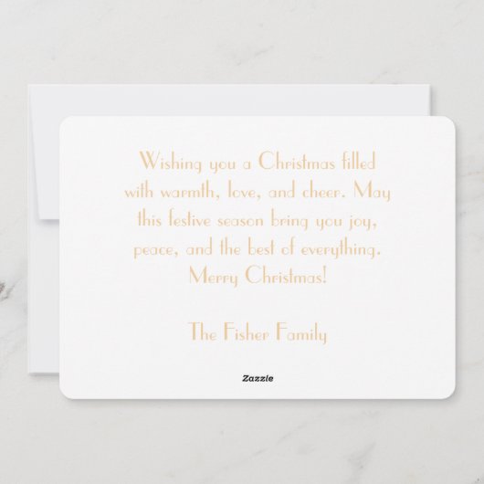 Carte de vacances à plat (Dos)