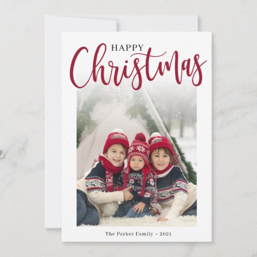 Carte de vacances à plat (Devant)