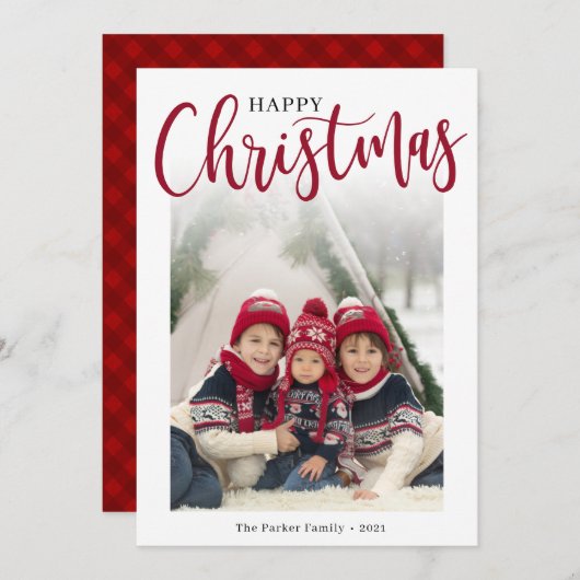 Carte de vacances à plat (Devant / Derrière)