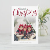 Carte de vacances à plat (Debout devant)