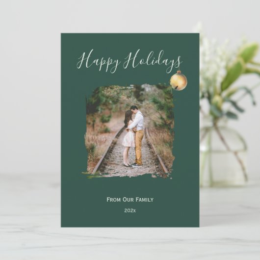 Carte de vacances à plat (Debout devant)