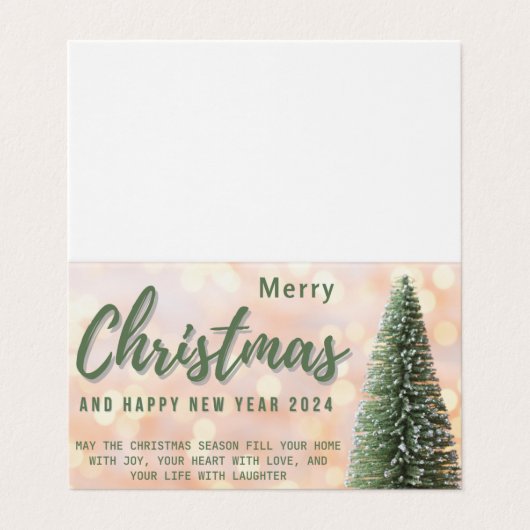 Carte de vacances à plat (Extérieur déplié)