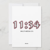 Carte de vacances à plat (Dos)