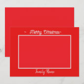 Carte de vacances à plat (Devant / Derrière)