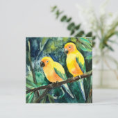 Carte de vacances à plat (Debout devant)