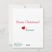 Carte de vacances à plat aquarelle du Père Noël (Dos)