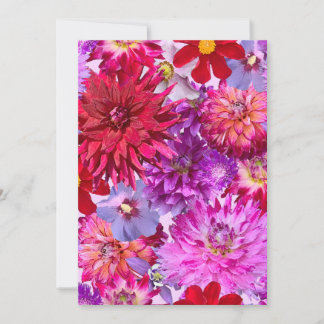 Carte de vacances à plat - Grand Floral