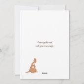 Carte de vacances à plat Momma Kangaroo (Dos)