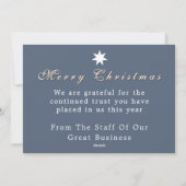 Carte de vacances à plat pour entreprise avec des (Dos)