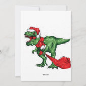 Carte de vacances à plat pour fille magnifique (Dos)