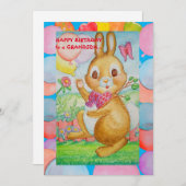 Carte de vacances à plat pour l'anniversaire des p (Devant / Derrière)