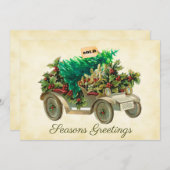 Carte de vacances à plat pour rapporter l'arbre à (Devant / Derrière)