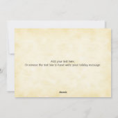 Carte de vacances à plat pour rapporter l'arbre à (Dos)