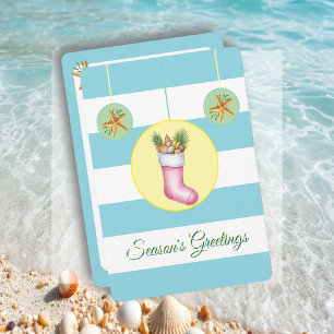 Carte de vacances à thème plage Nautique