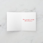 Carte de vacances à thème Plage pliée avec chapeau (Intérieur)