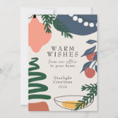 Carte de vacances Abstraite Business Flat (Devant)