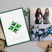 Carte de vacances Abstraite Snowflake Corporate