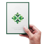 Carte de vacances Abstraite Snowflake Corporate