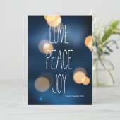 Carte de vacances Amour Paix Joie (Debout devant)