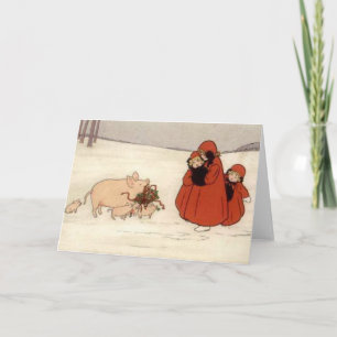 CARTE DE VACANCES AMUSANTE