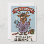 Carte de vacances amusante. (Devant)