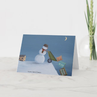 Carte de vacances amusante