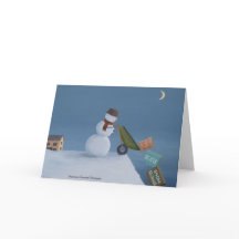 Carte de vacances amusante