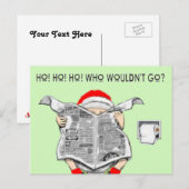 carte de vacances amusante (Devant / Derrière)