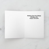 Carte de vacances Ange et Chat (Intérieur)