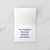 Carte de vacances Angel Thank-You (Intérieur)