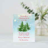 Carte de vacances Appartement Arbre de Noël (Debout devant)