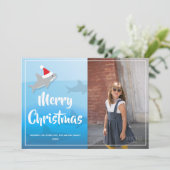 Carte de vacances Appartement de Noël de Shark à S (Debout devant)