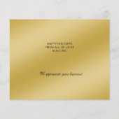 Carte de vacances Arbre de Noël Noir Budget (Dos)