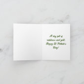 Carte de vacances Arc-en-ciel et Pot d'Or (Intérieur)