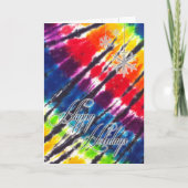 Carte de vacances arc-en-ciel Tie-Dye (Devant)