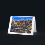 Carte de vacances Arizona Eden II<br><div class="desc">Nous espérons que vous apprécierez cette carte de vacances de l'artiste de l'Arizona Neil Myers,  intitulée "Arizona Eden II." Cette carte présente la belle peinture à l'huile de l'artiste de l'Arizona Neil Myers. Visitez www.neilmyersart.com ou @neilmyersart sur instagram pour en savoir plus !</div>