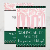 Carte de vacances ART DÉCO plat (Devant / Derrière)