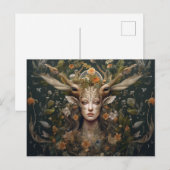 Carte de vacances artistique Nordic Retro Pagan (Devant / Derrière)