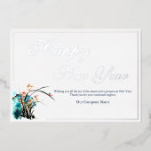 Carte de vacances au logo d'affaires (Recto)