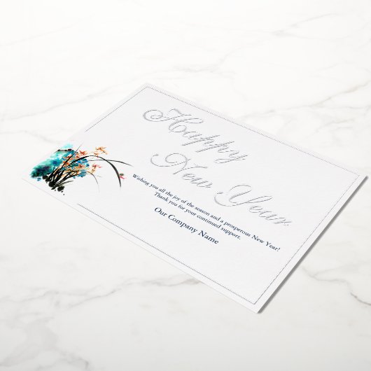 Carte de vacances au logo d'affaires (Rotation)