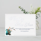 Carte de vacances au logo d'affaires (Debout devant)