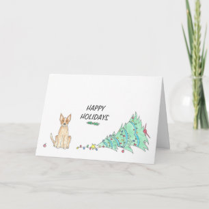 Carte de vacances Australian Cattle Dog Red Heeler