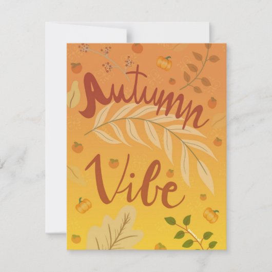 Carte de vacances Autumn Vibes (Devant)