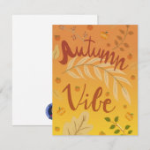 Carte de vacances Autumn Vibes (Devant / Derrière)