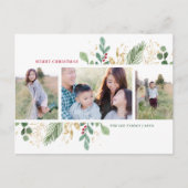 Carte de vacances avec cadre multi-photo pour feui (Devant)