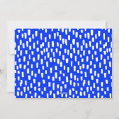 Carte de vacances avec cadre photo bleu clair (Dos)