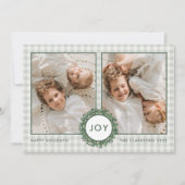 Carte de vacances avec cadre photo JOY (Devant)