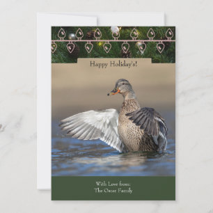 Carte de vacances avec canard à Majard