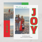 Carte de vacances avec collage de photos personnal (Devant / Derrière)