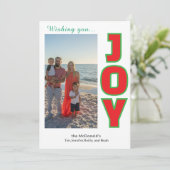 Carte de vacances avec collage de photos personnal (Debout devant)